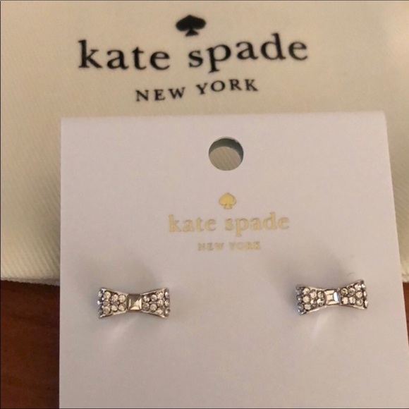 Super Cute Kate Spade ♠️ Bow Earrings 🌸 - Picture 2 of 5